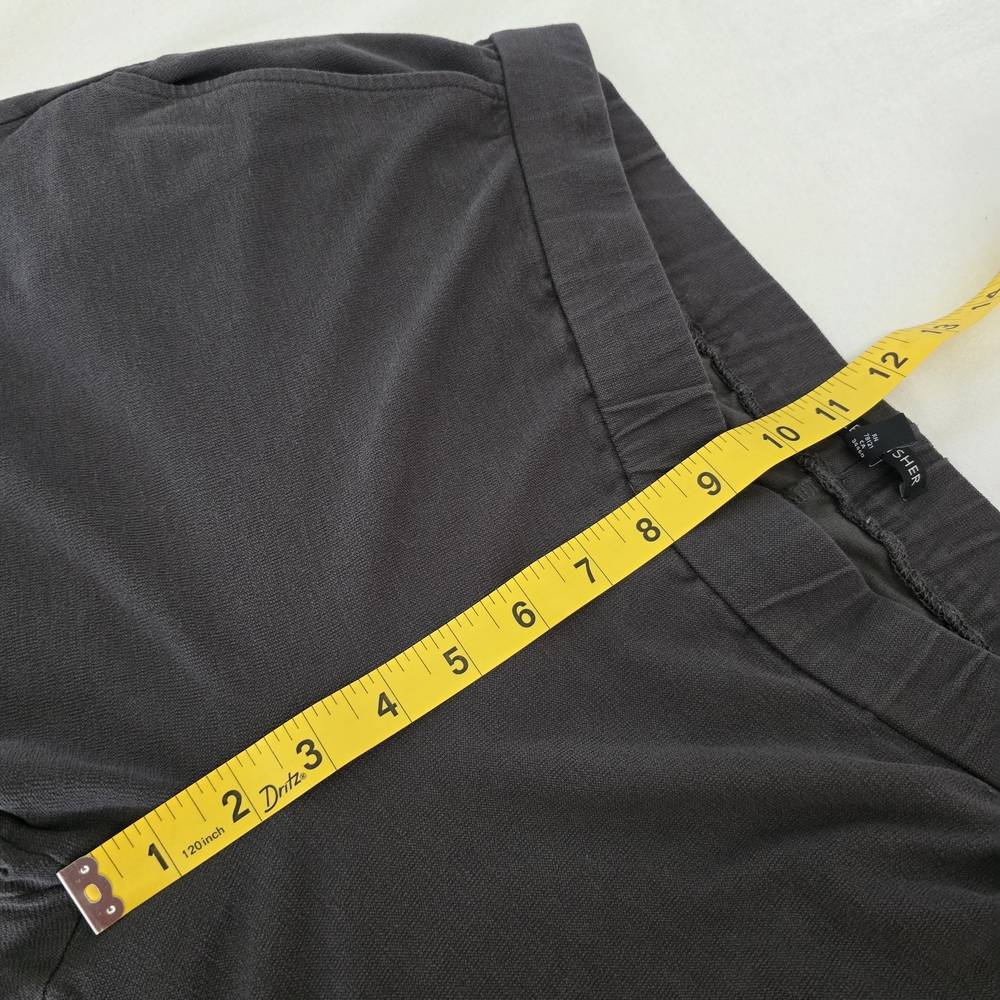 Eileen Fisher Viscose Blend Cigarette Straight Wide Leg Gray Minimalist Pants M - Picture 7 of 14